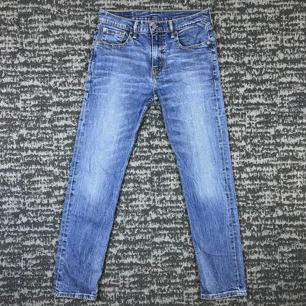 Levi's Jeans Mens 30x32 502 Taper Fit Blue Medium Wash Stretch Denim Pants